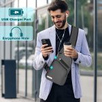 Sling Bag Crossbody Backpack for Women Men Chest Bag Hiking Bag with USB Charging Port for Camping Biking Travel Cycling - Image 2